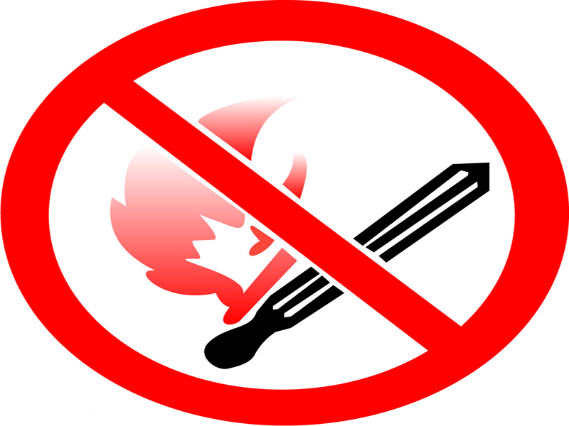 图片禁止放火标志